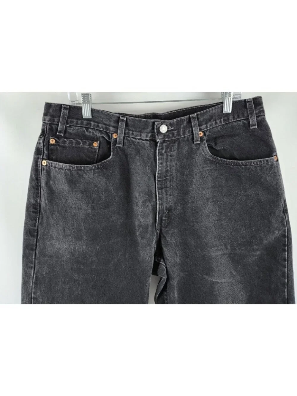 Levis 550 Jeans Mens 38x29 Black Y2K Vintage 90s Baggy Relaxed Fit Denim